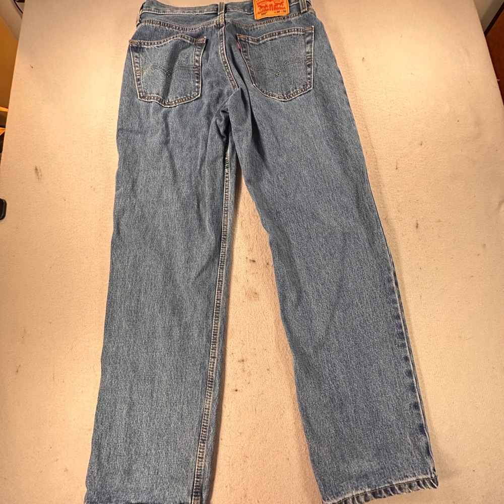 Levis 550 Mens Relaxed Fit Tapered Leg Blue Denim Jeans W30 L32 Medium Wash